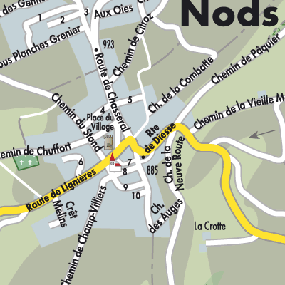 Stadtplan Nods