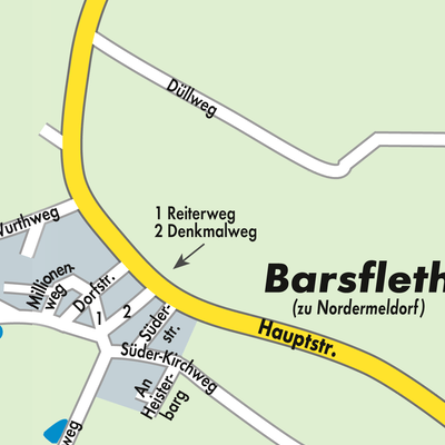 Stadtplan Nordermeldorf