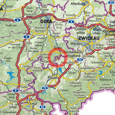 Landkarte Noßwitz