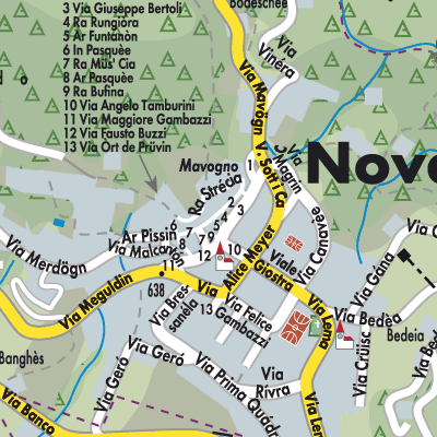 Stadtplan Novaggio