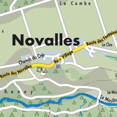 Stadtplan Novalles