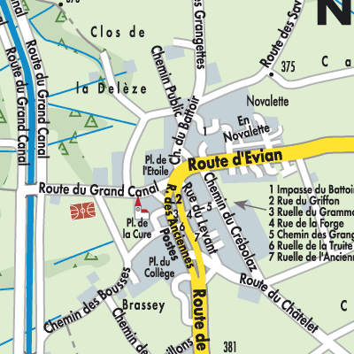 Stadtplan Noville