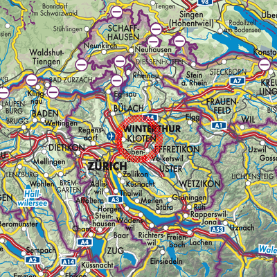 Landkarte Nürensdorf