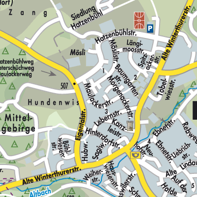 Stadtplan Nürensdorf
