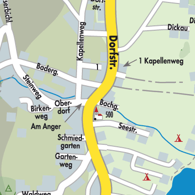 Stadtplan Nußdorf am Attersee