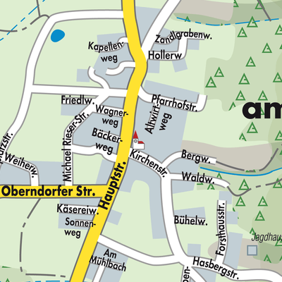 Stadtplan Nußdorf am Haunsberg