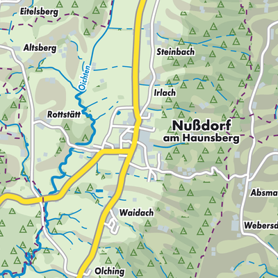 Übersichtsplan Nußdorf am Haunsberg