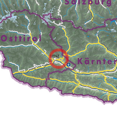 Landkarte Nußdorf-Debant