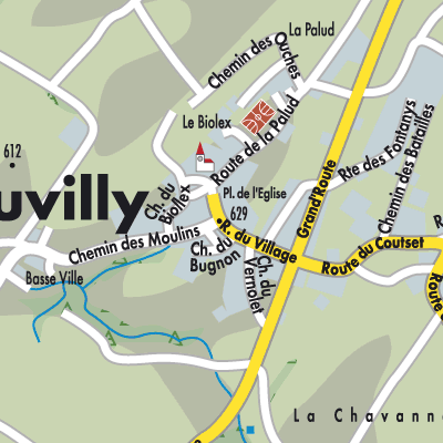Stadtplan Nuvilly