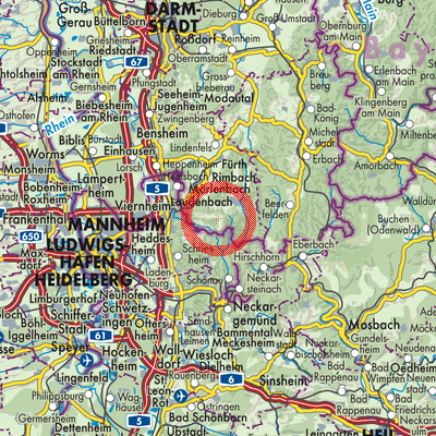 Landkarte Ober-Abtsteinach