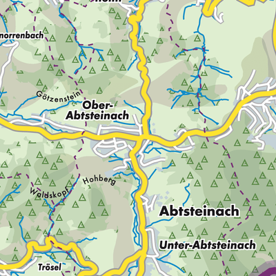 Übersichtsplan Ober-Abtsteinach