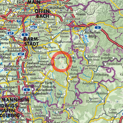 Landkarte Ober-Kinzig
