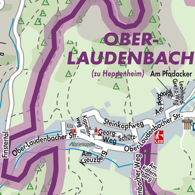 Stadtplan Ober-Laudenbach