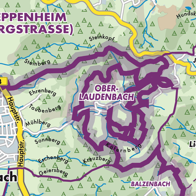 Übersichtsplan Ober-Laudenbach