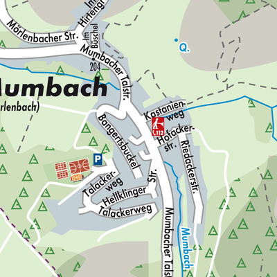 Stadtplan Ober-Mumbach