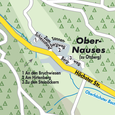 Stadtplan Ober-Nauses