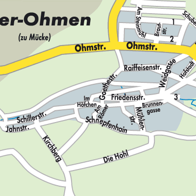 Stadtplan Ober-Ohmen