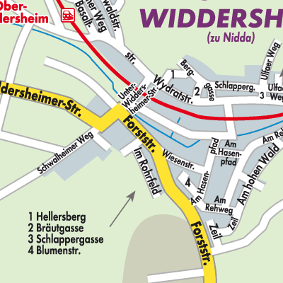 Stadtplan Ober-Widdersheim