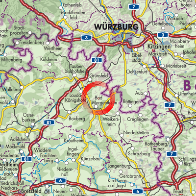 Landkarte Oberbalbach