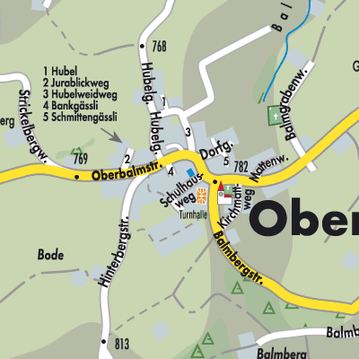 Stadtplan Oberbalm