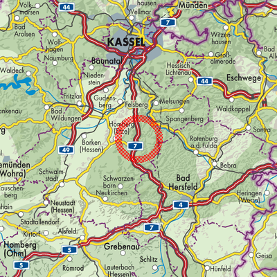 Landkarte Oberbeisheim