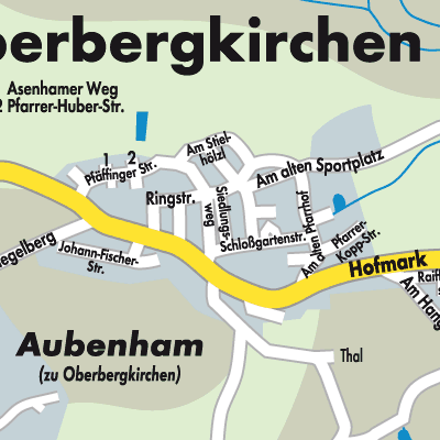 Stadtplan Oberbergkirchen (VGem)