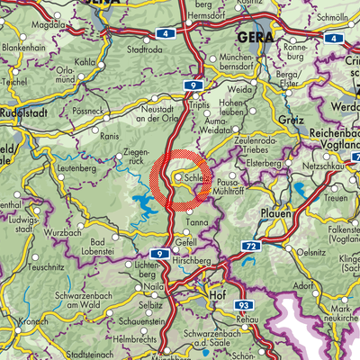 Landkarte Oberböhmsdorf