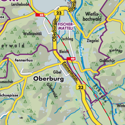 Übersichtsplan Oberburg