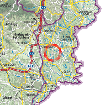 Landkarte Oberdorf im Burgenland