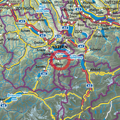 Landkarte Oberdorf (NW)