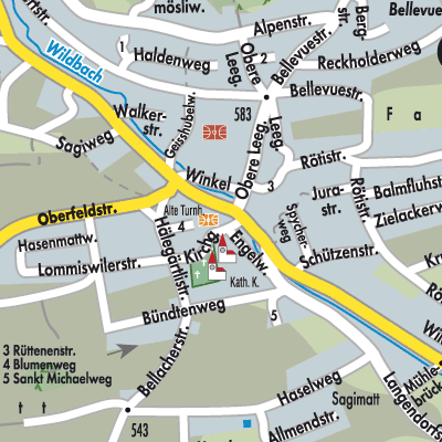 Stadtplan Oberdorf (SO)