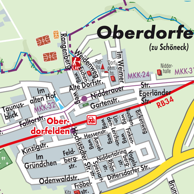 Stadtplan Oberdorfelden