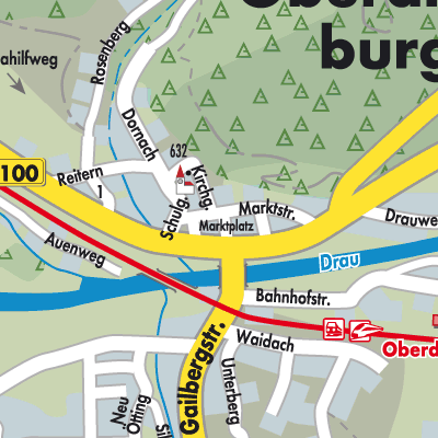 Stadtplan Oberdrauburg