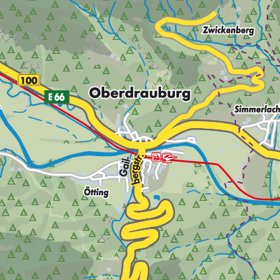Übersichtsplan Oberdrauburg