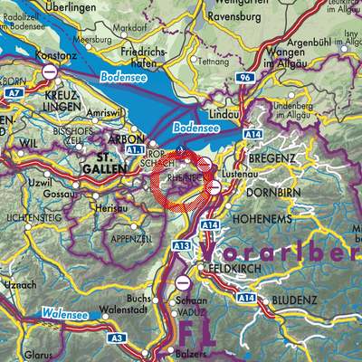 Landkarte Oberegg