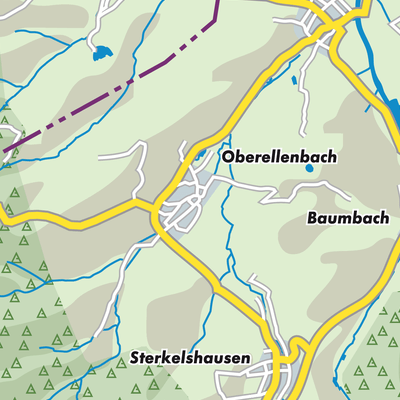 Übersichtsplan Oberellenbach