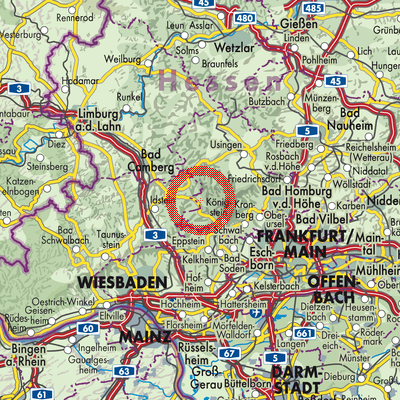 Landkarte Oberems