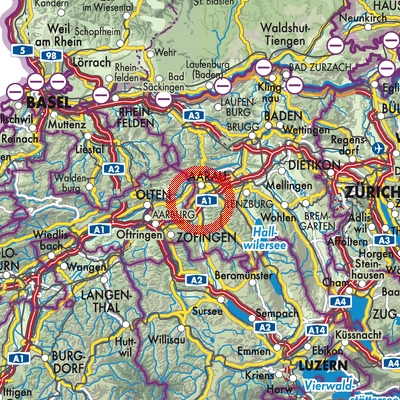 Landkarte Oberentfelden