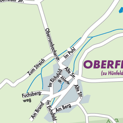 Stadtplan Oberfeld