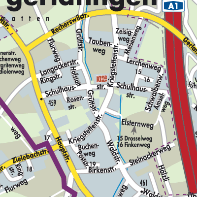 Stadtplan Obergerlafingen