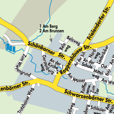 Stadtplan Obergrenzebach