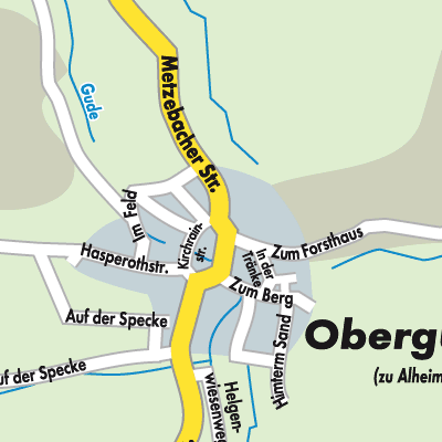 Stadtplan Obergude