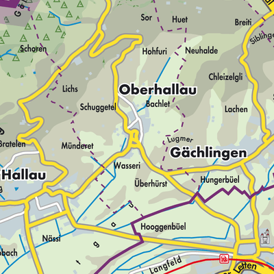 Übersichtsplan Oberhallau