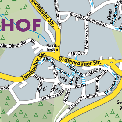 Stadtplan Oberhof