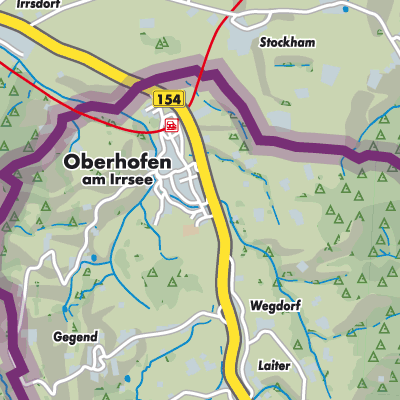 Übersichtsplan Oberhofen am Irrsee