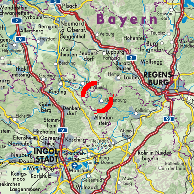 Landkarte Oberhofen