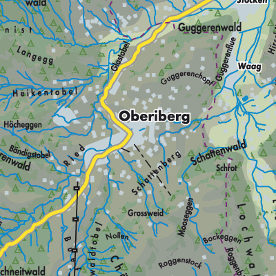 Übersichtsplan Oberiberg