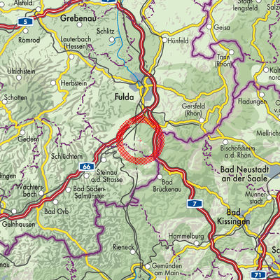 Landkarte Oberkalbach