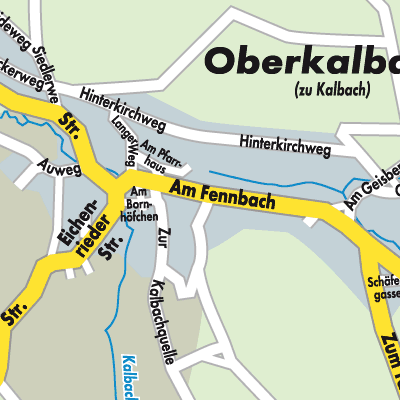 Stadtplan Oberkalbach