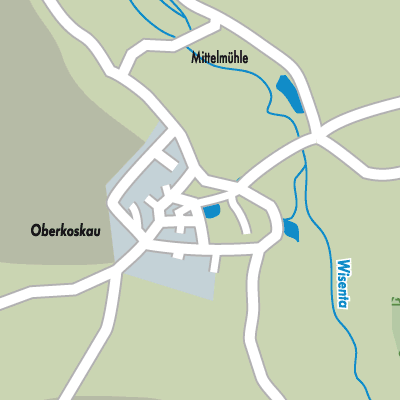 Stadtplan Oberkoskau